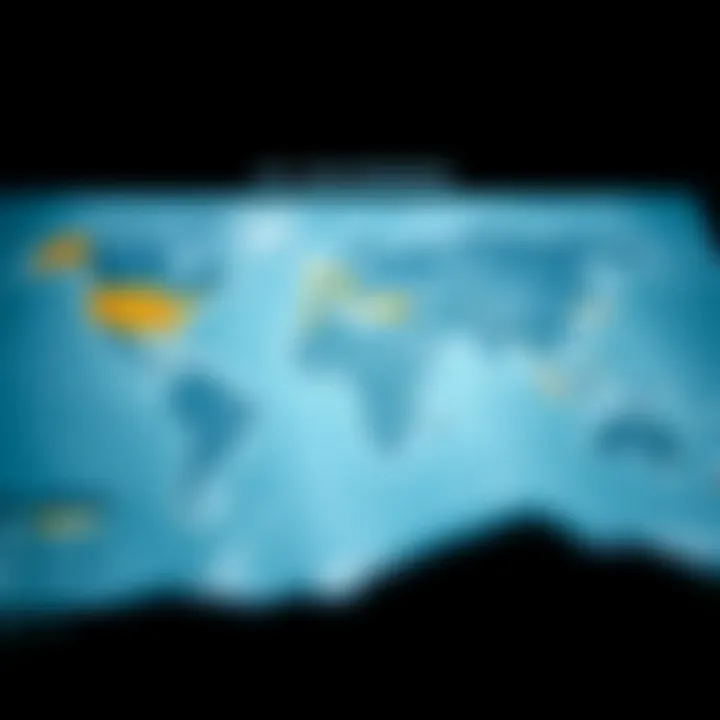 Global Oil and Gas Reserves A detailed map highlighting key oil and gas reserves around the world