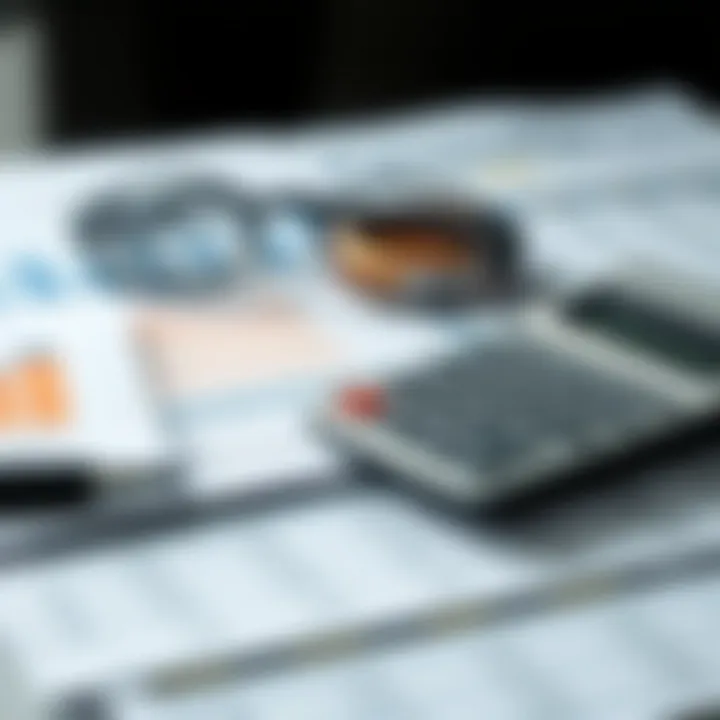 Utilizing Financial Tools for Bond Investment Calculator and financial documents representing bond calculations