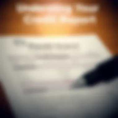 A visual representation of a credit report overview