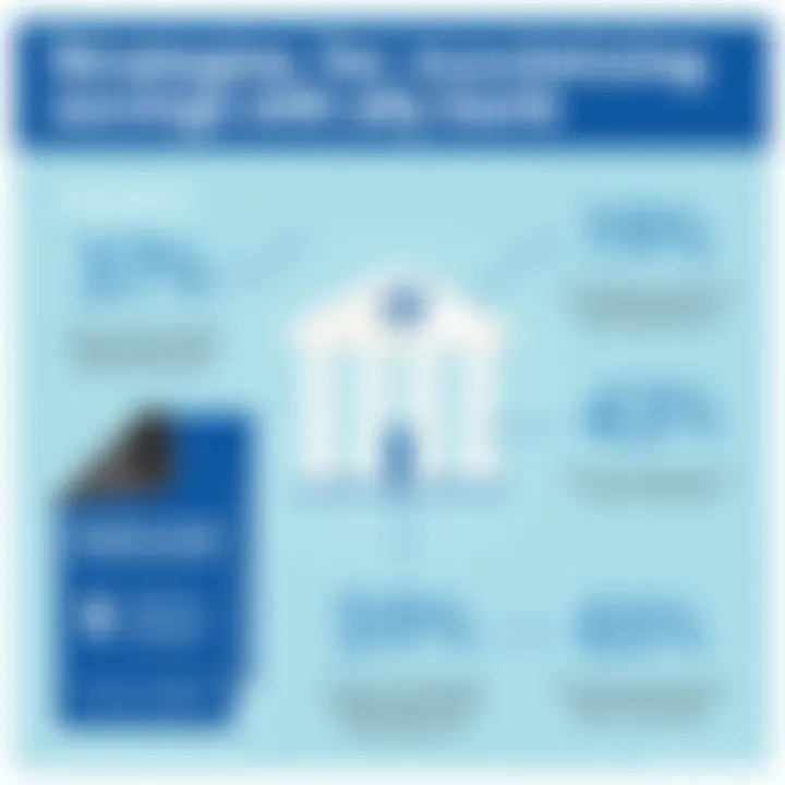 Infographic on maximizing savings strategies with Ally Bank