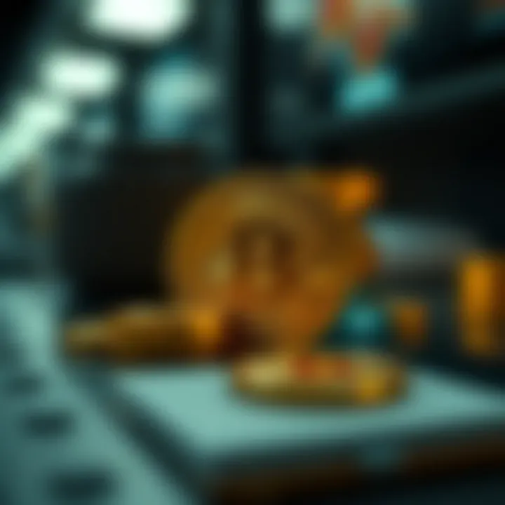 Cryptocurrency as an Alternative Money Transfer Method Visual representation of cryptocurrency transactions