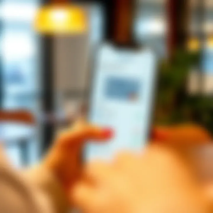 Mobile Banking App Features for Secure Transactions Illustration of a mobile banking app with transaction features