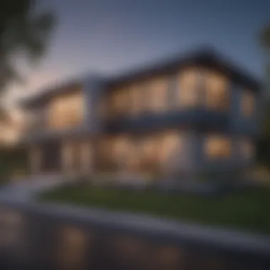 Contemporary Design of Modular Homes Modern modular home exterior design in Ohio