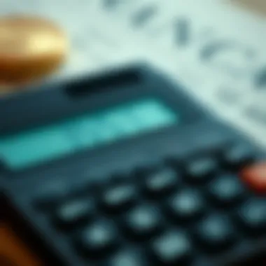 Utilizing Calculators for Financial Security Calculator displaying retirement savings projections