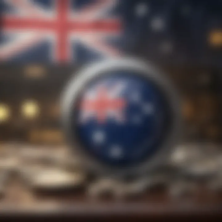 Australian Flag and Stocks