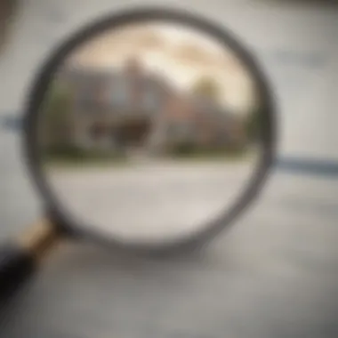Magnified Insights into Mortgage Considerations Key considerations magnifying glass on mortgage documents