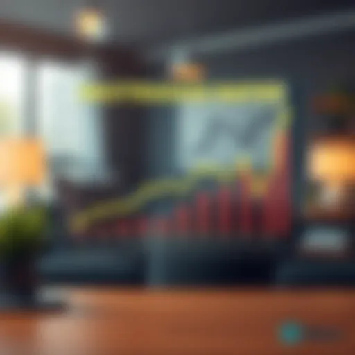 Illustration of mortgage interest rates graph