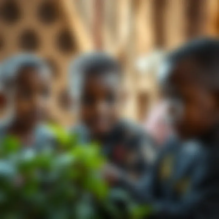 Creating Lasting Change in Children's Lives Children benefiting from donations in a community development project.