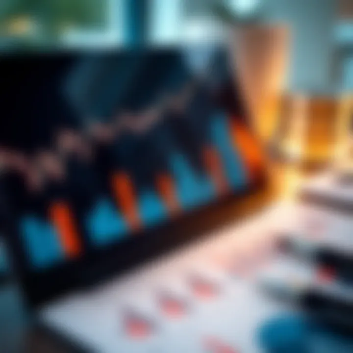 Financial charts displaying investment growth in multifamily real estate