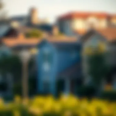 Diverse Home Styles in California Neighborhoods A cozy California neighborhood showcasing various home styles