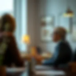 An attorney discussing estate planning with a client