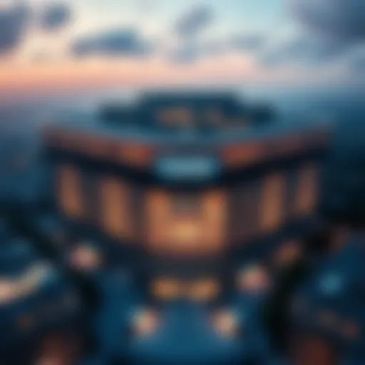 Aerial view of the Citadel Investment Group headquarters showcasing its modern architecture