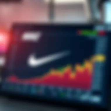 Financial Chart of Nike Stock Performance A financial chart showcasing Nike stock performance