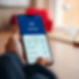 Overview of the USAA app interface showcasing its user-friendly design