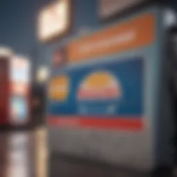 A close-up of a credit card with gas station logos