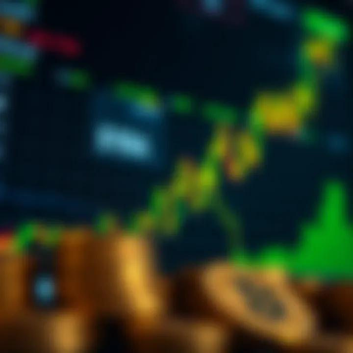 Cryptocurrency Market Trends Graph depicting cryptocurrency market trends and performance