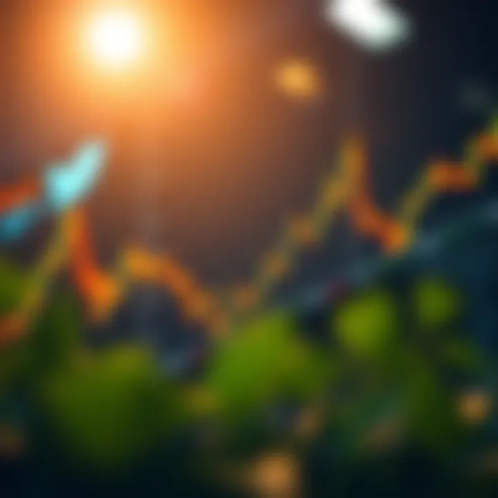 Visual representation of Twitter stock price trends