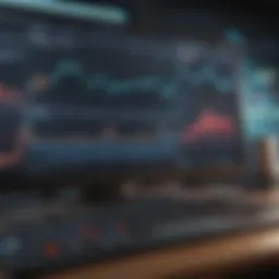 Dynamic trading interface showcasing various charts and analytics