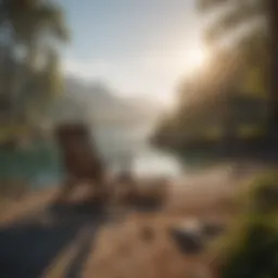 A serene landscape representing peace and relaxation in retirement.