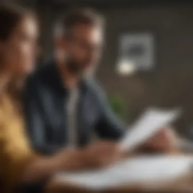 Reviewing Financial Health Happy individuals reviewing financial documents