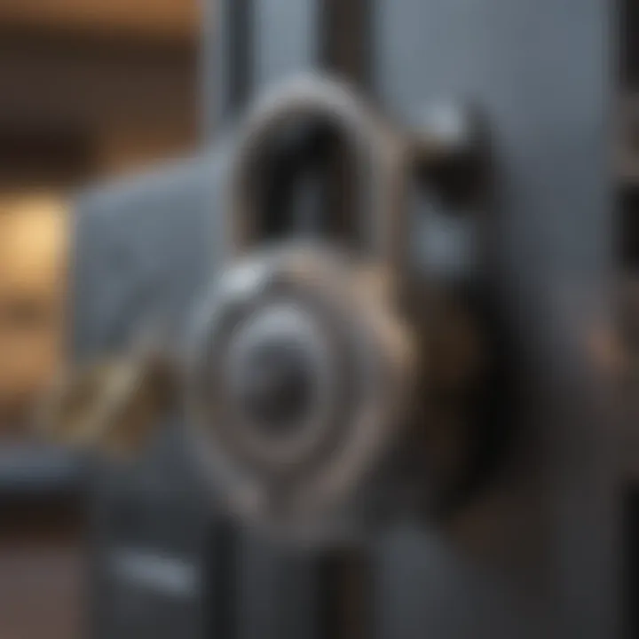 Lock symbolizing credit freeze security