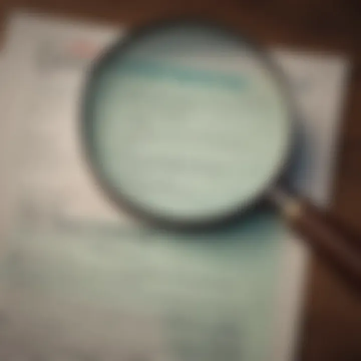 Magnifying glass for analyzing credit reports