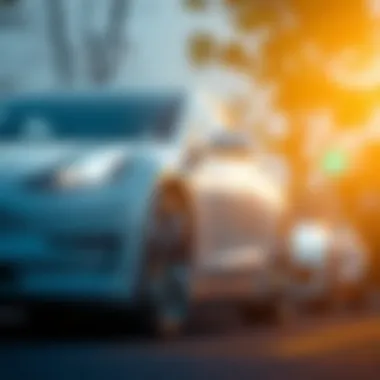 Conceptual image of tax benefits related to electric vehicles