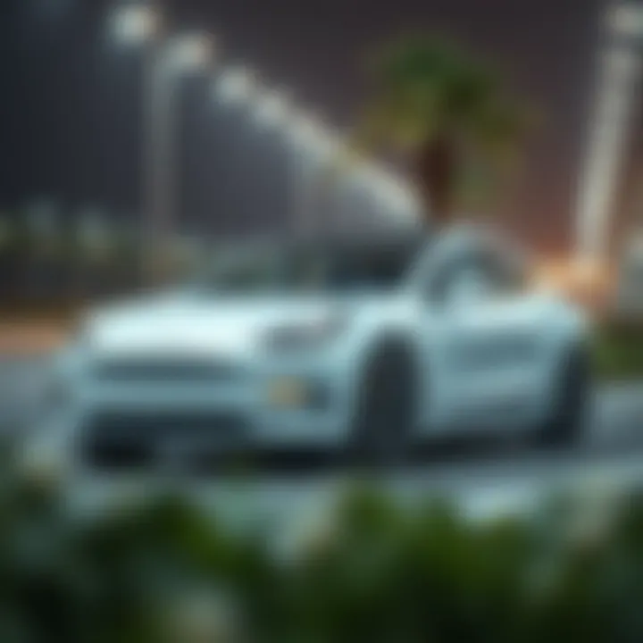 Tesla electric vehicle showcasing innovative design