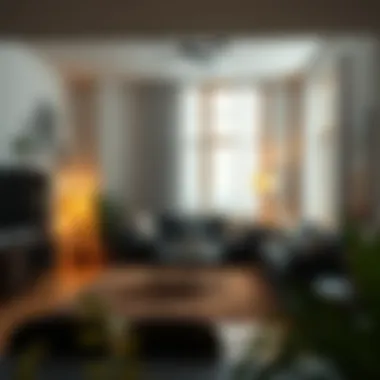 Cozy living room in a rental unit