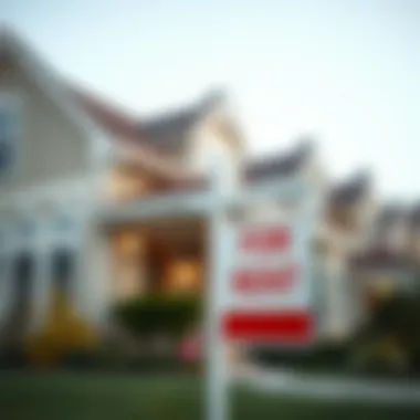 Sign showing 'For Rent' in front of a house