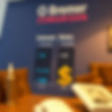 Visual representation of interest rates comparison