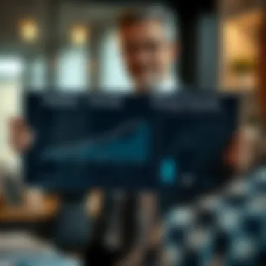 Market Trends in Home Buying A financial advisor showcasing a graph of market trends impacting home buying