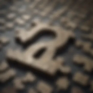 Puzzle pieces fitting together to form a dollar sign