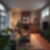 A cozy living room showcasing the essence of homeownership