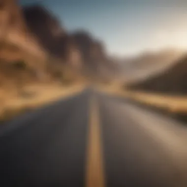 An open road representing new journeys and adventures