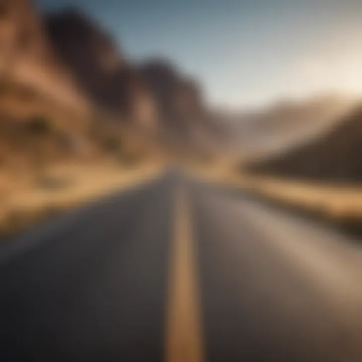 An open road representing new journeys and adventures