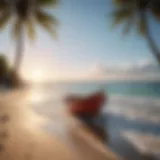 A serene beach scene symbolizing relaxation and freedom