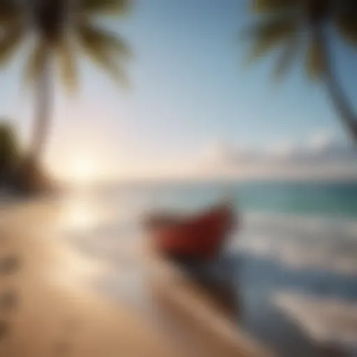 A serene beach scene symbolizing relaxation and freedom