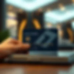 Card showcasing travel rewards