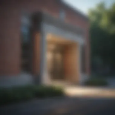 A serene view of a Virginia bank branch.