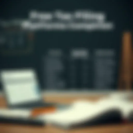 A visual representation of various free tax filing platforms