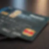 Conceptual illustration of credit card and mortgage relationship