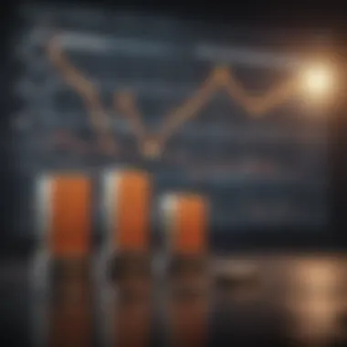 Stock Dividend Growth Visualization Illustration of a financial chart showing stock dividend growth