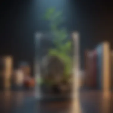 Financial Evolution Abstract depiction of financial growth and stability