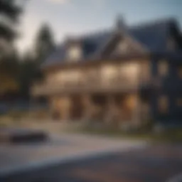 Blueprints of a residential building