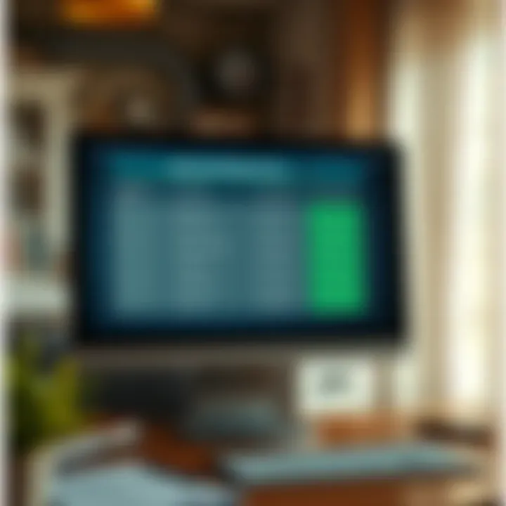 Exploring Mortgage Choices A computer screen displaying various mortgage options
