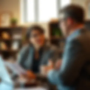 Consulting a Real Estate Expert A professional consultant discussing real estate