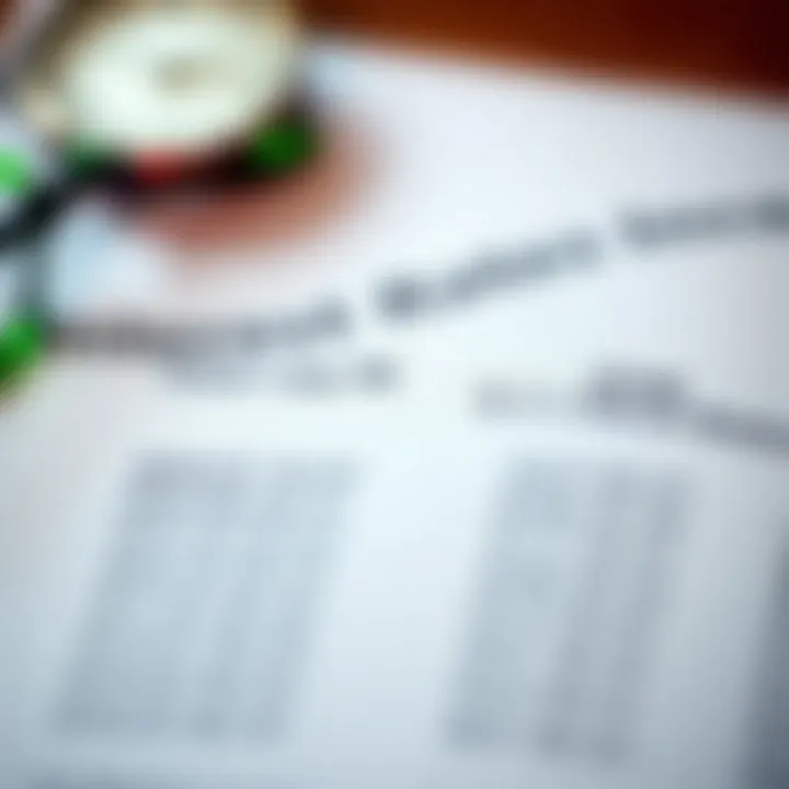 Interest Rates Breakdown A close-up of a financial statement showcasing interest rates.