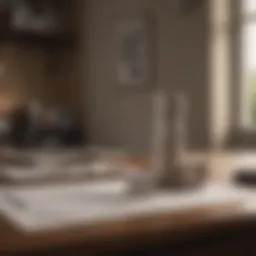 Visual representation of a balanced budget plan