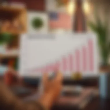 Visual representation of retirement savings growth over time Retirement savings growth chart